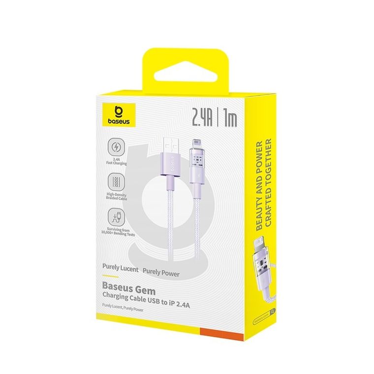 Baseus, Gem2.4A, kabel, 1m