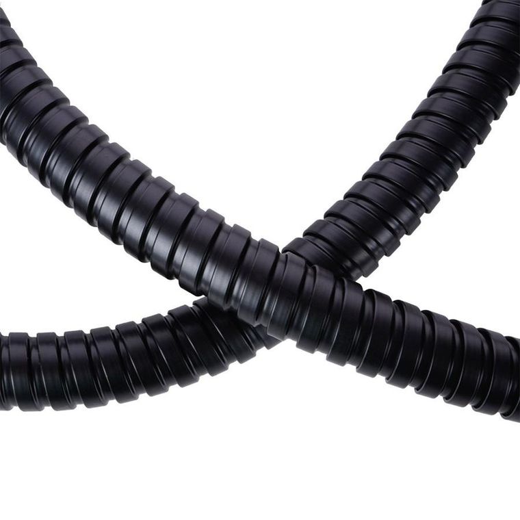 Bathroom Solutions, wąż prysznicowy, czarny, 150 cm