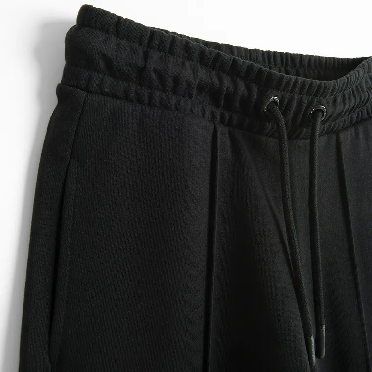 Bawełniane spodnie dresowe o kroju wide leg NOWEAR