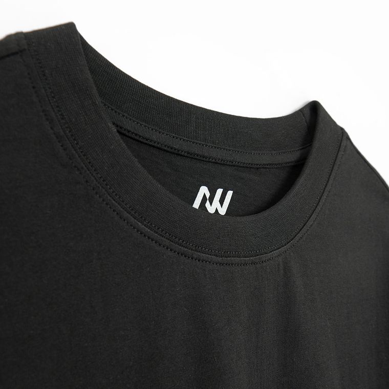 Bawełniany t-shirt basic o kroju oversize NOWEAR