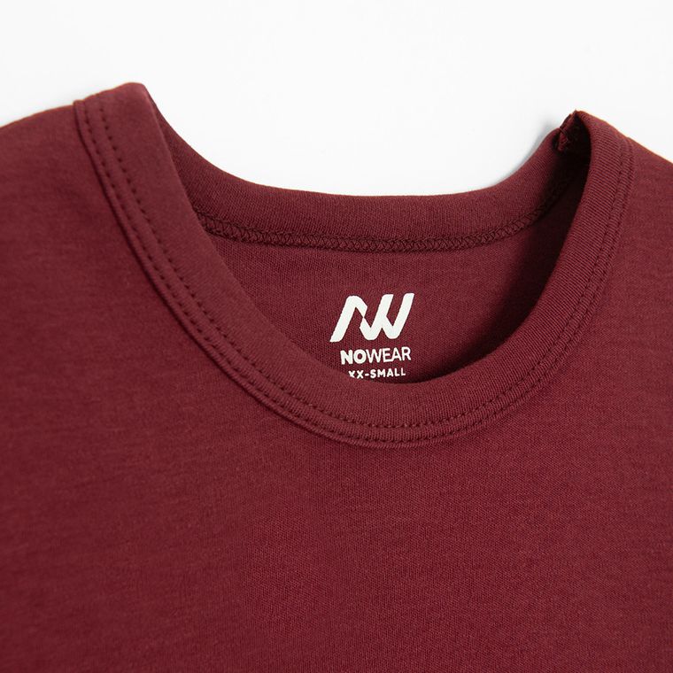 Bawełniany t-shirt o krótszym kroju NOWEAR