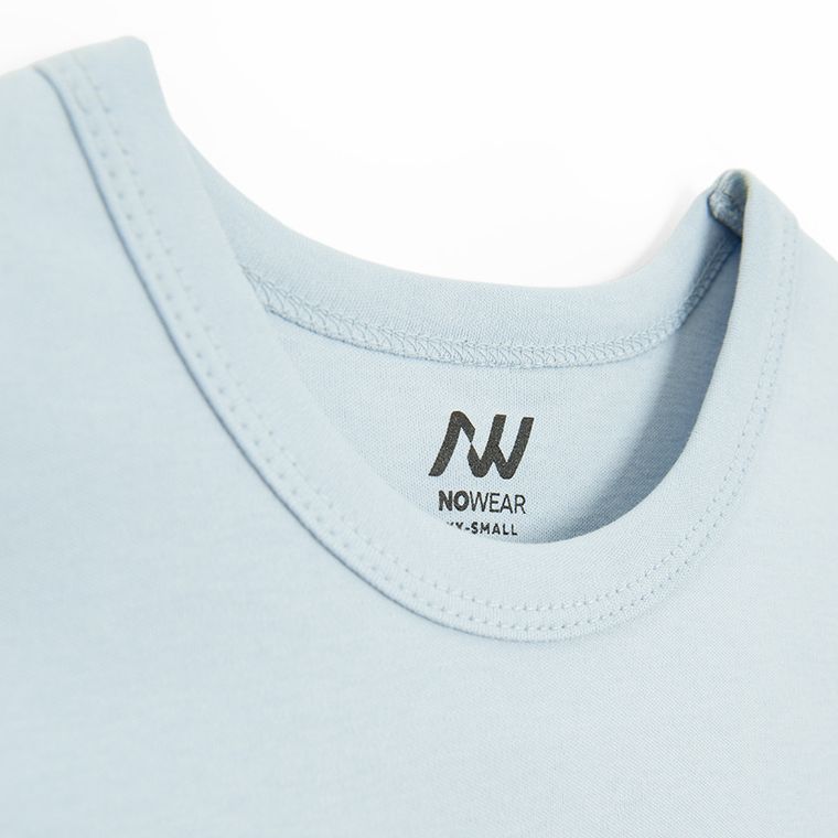 Bawełniany t-shirt o krótszym kroju NOWEAR