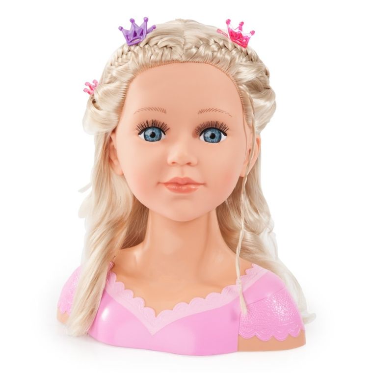 Bayer Design, Charlene, Super Modelka, głowa do stylizacji fryzur z akcesoriami, blondynka, 27 cm