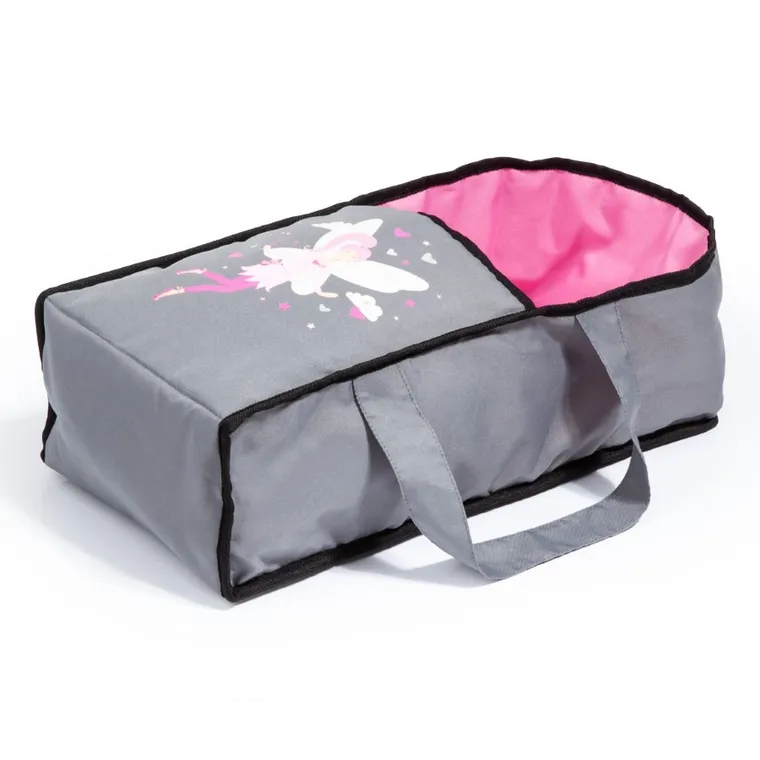 Bayer Design, City Star Combi, głęboki wózek dla lalek z torbą, szaro-różowy