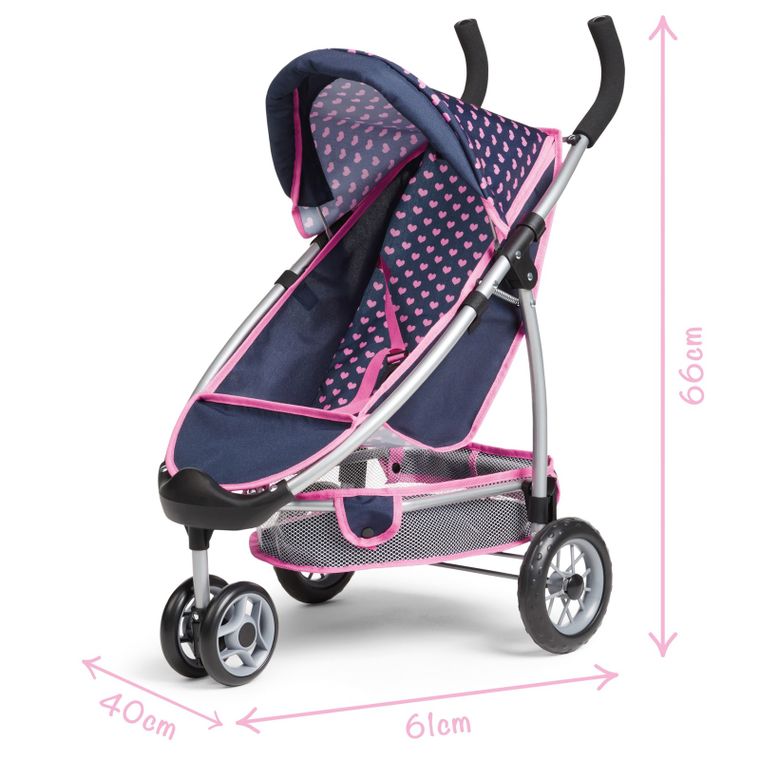 Bayer Design, Jogger, wózek dla lalek, niebieski