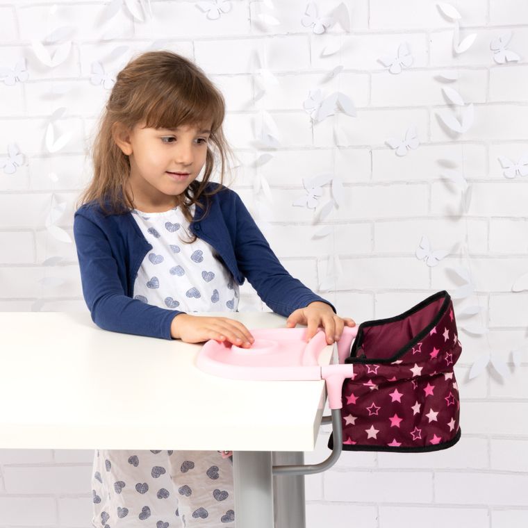 Bayer Design, krzesełko stołowe do karmienia lalek, bodowe