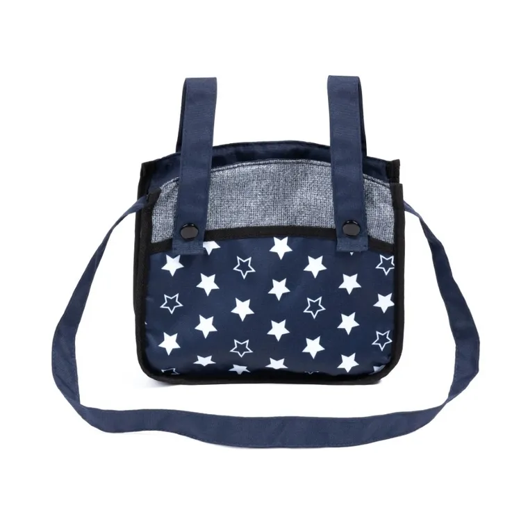 Bayer Design, Xeo Combi, głęboki wózek dla lalek z torbą, ciemnoniebieski z gwiazdkami