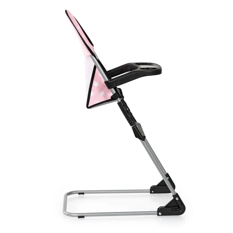 Bayer Design, Xeo Combi, głęboki wózek dla lalek, zestaw z krzesełkiem, matą, torbą i akcesoriami, szaro-różowy