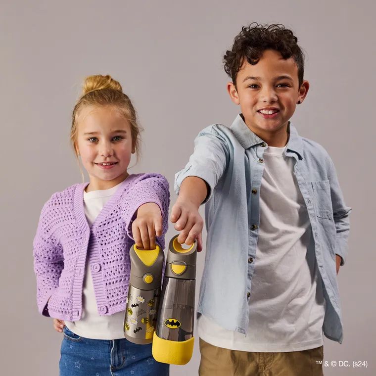 b.box, Batman, butelka na wodę tritanowa ze słomką, 600 ml