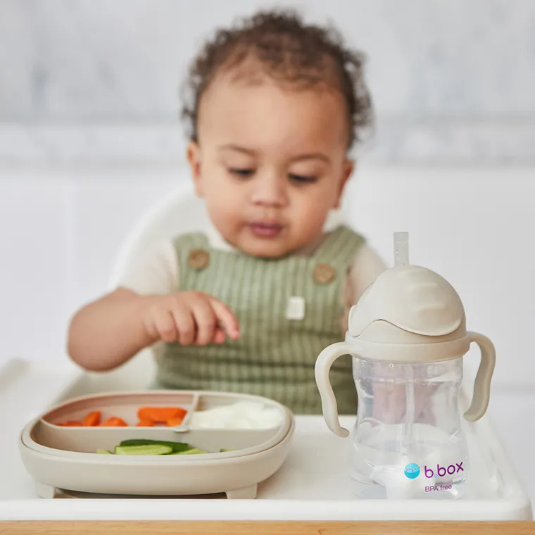 b.box, bidon ze słomką, latte, 240 ml