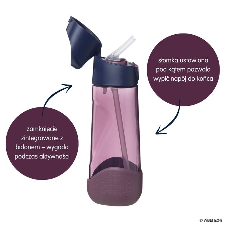 b.box, Harry Potter, butelka na wodę tritanowa ze słomką, 600 ml