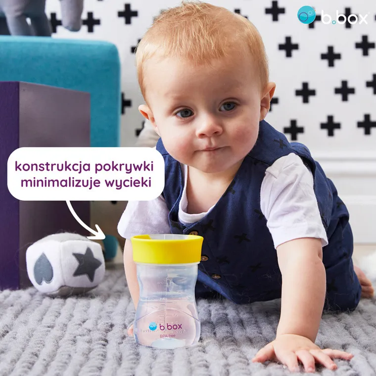 b.box, kubek treningowy, różowy, 240 ml