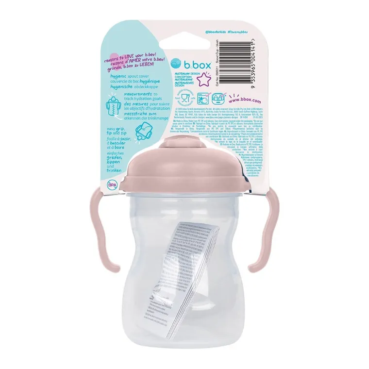 b.box, kubek z miękkim ustnikiem, różowy
