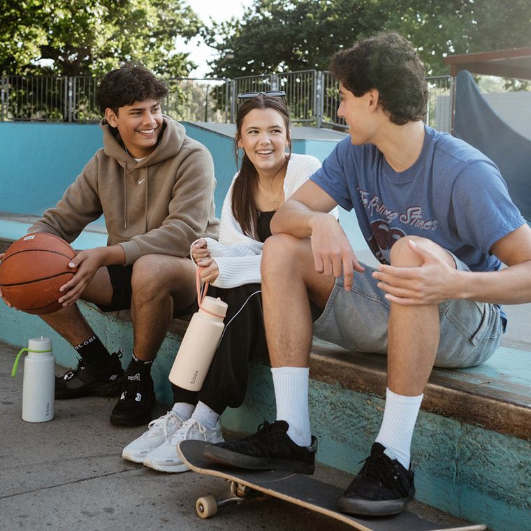 b.box, Lime Time, butelka termiczna ze składanym ustnikiem, stal nierdzewna, 1l
