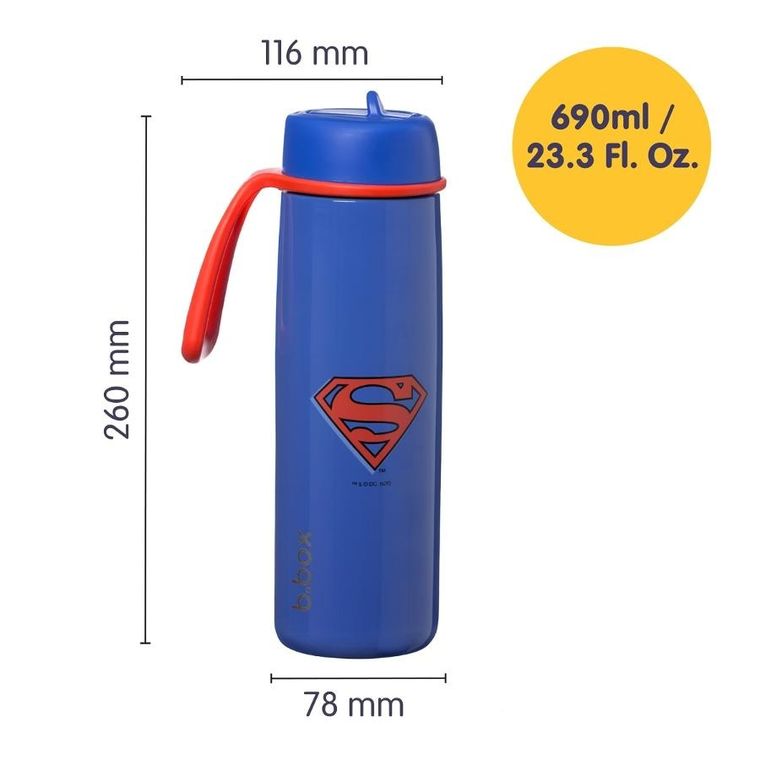 B.box, Superman, butelka termiczna, 690 ml
