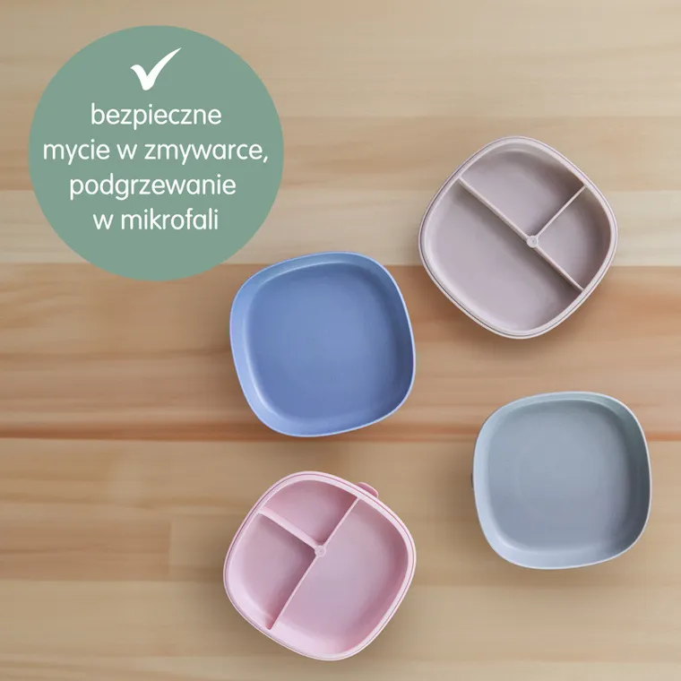 b.box, talerzyk z przyssawką 2w1, różowy