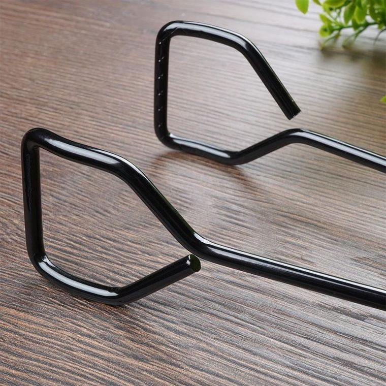 BBQ, szczypce grillowe, metalowe, czarne, 31.5 cm