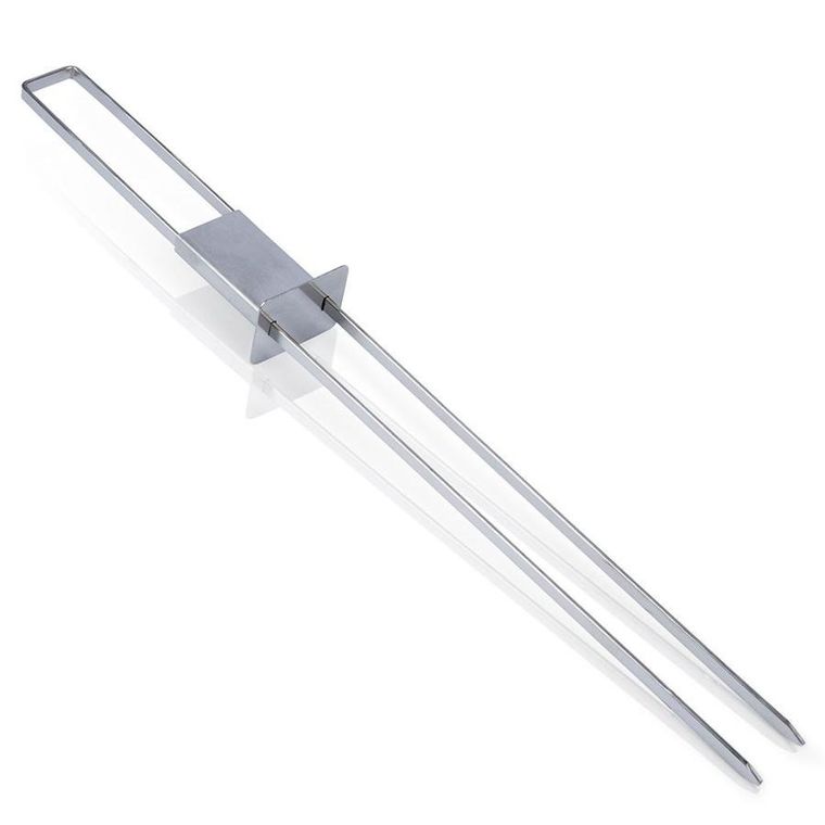 BBQ, szpikulce do szaszłyków, stalowe podwójne, 36 cm, 4 szt.