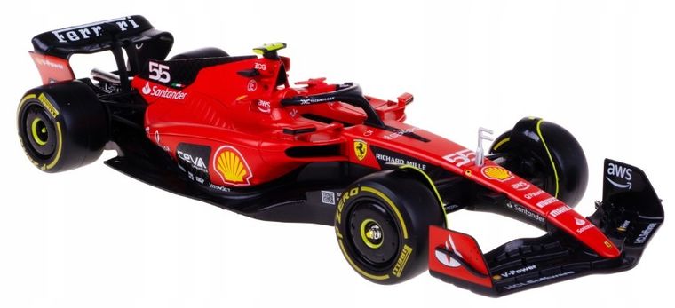 Bburago, Ferrari F1 SF-23 #55 Carloz Sainz, model pojazdu wyścigowego