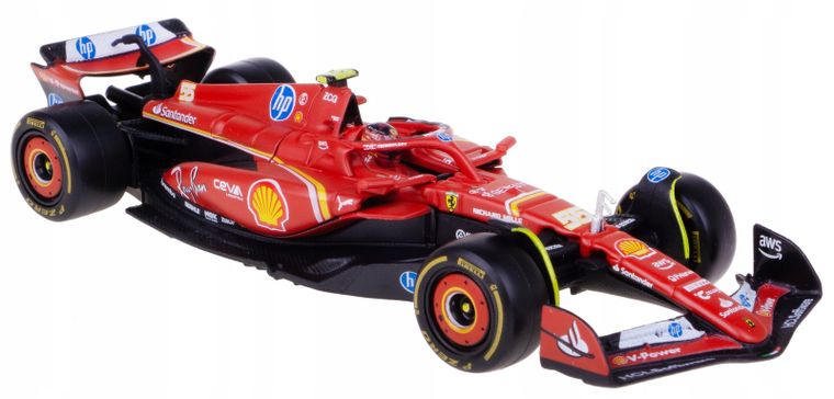 Bburago, Ferrari SF-24 2024 Imola Italy, Bolid F1, model pojazdu, 1:43