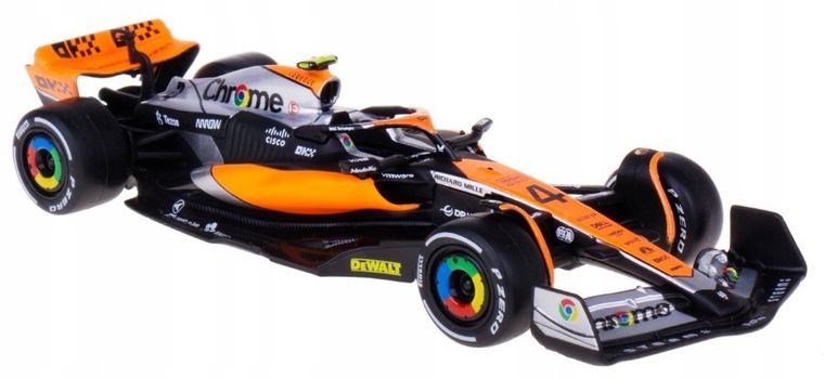 Bburago, Formula Racing, McLaren MCL36 MCL60, #4 Lando Norris, bolidy F1, modele pojazdów, 1:43