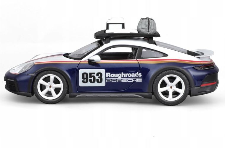 Bburago, Racing, Porsche 911 Dakar Met. Blue 953, model pojazdu, 1:24