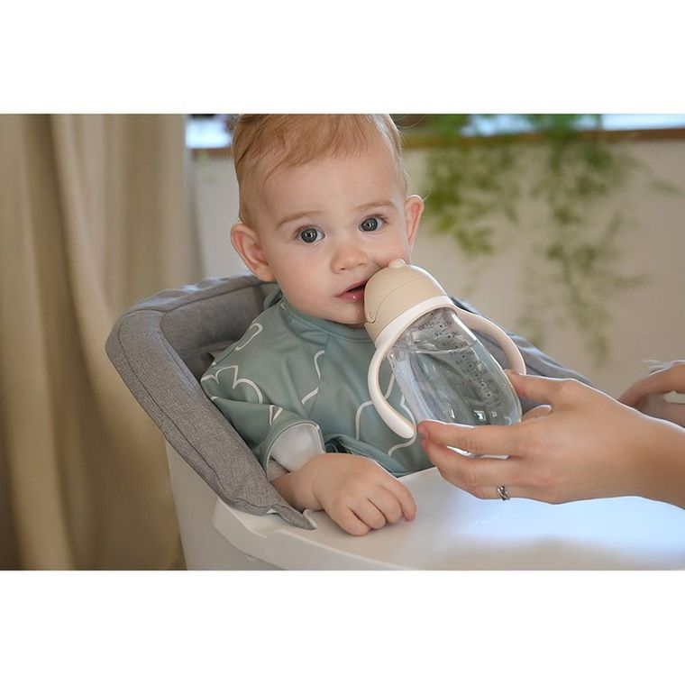 Beaba, bidon niekapek ze słomką, tritanowy, clay earth, 300 ml