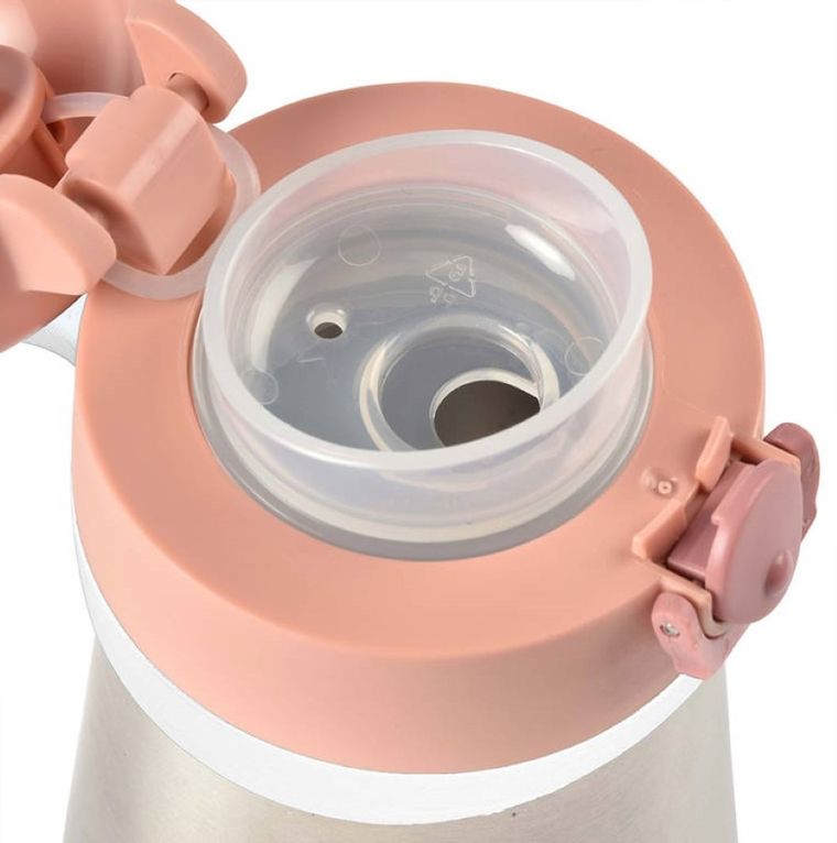 Beaba, bidon termiczny, old pink, 350 ml
