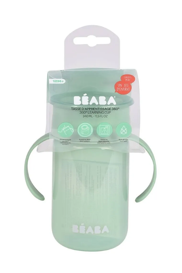 Beaba, kubek treningowy 360°, Sage Green
