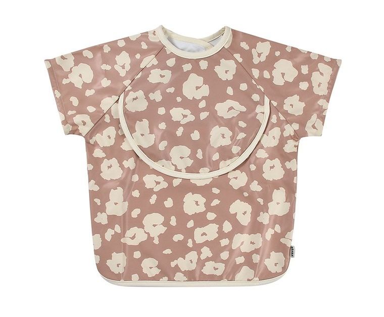 Beaba, śliniak 2w1 z odpinanym długim rękawem, savannah bloom