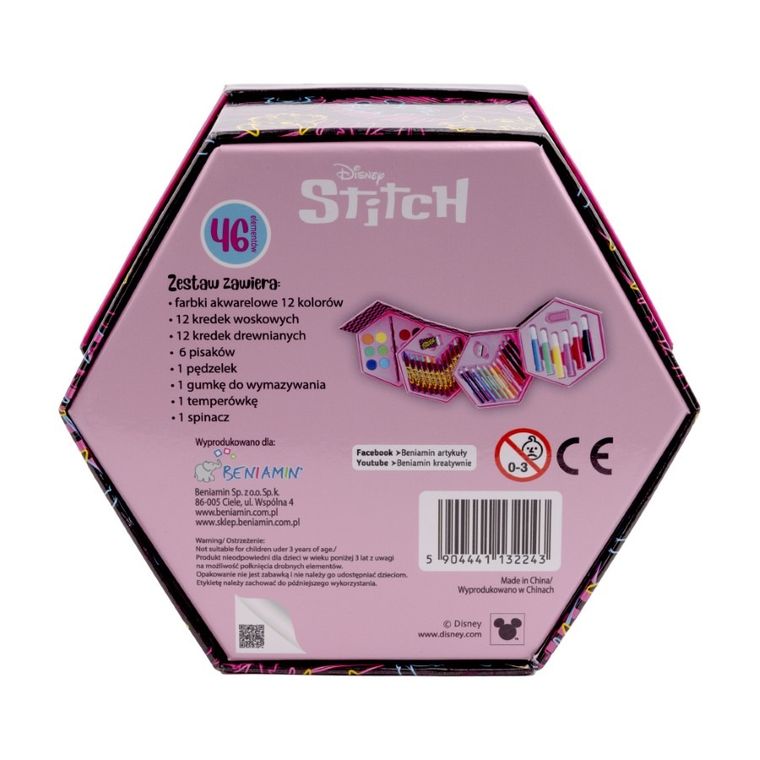 Beniamin, Lilo i Stitch, zestaw artystyczny, 46 elementy