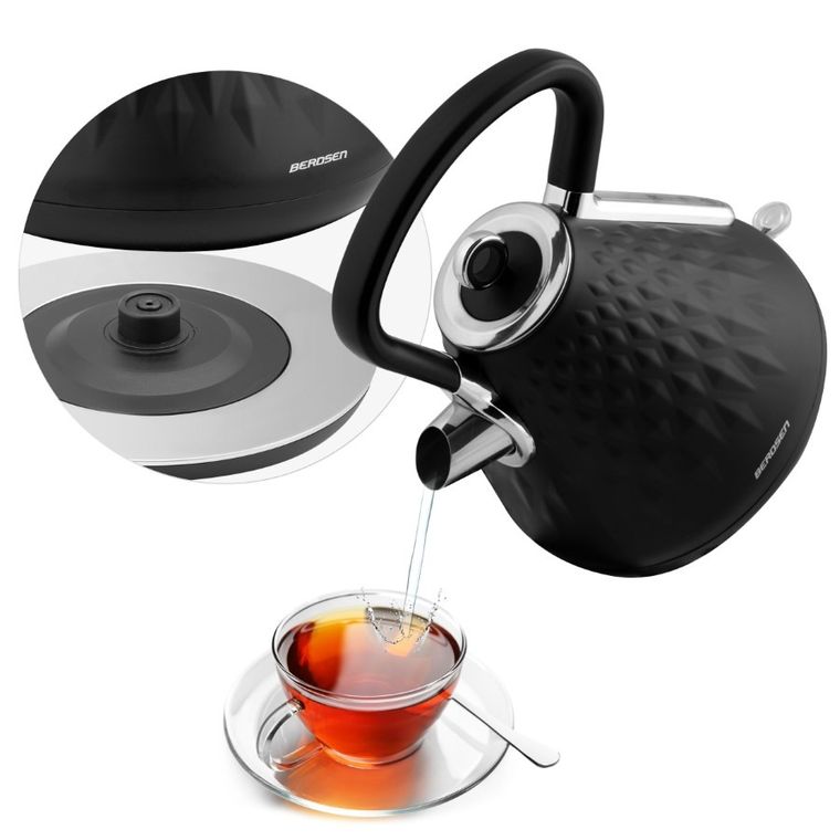 Berdsen, czajnik elektryczny, czarny, 1.7l, BD-700