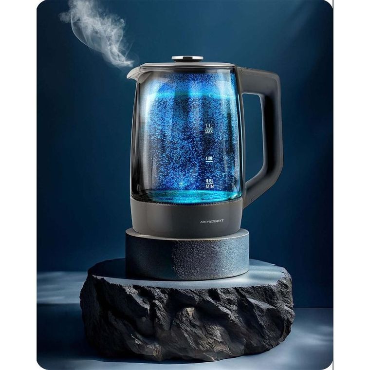 Berdsen, czajnik elektryczny, szklany, 1.7l, BD-711