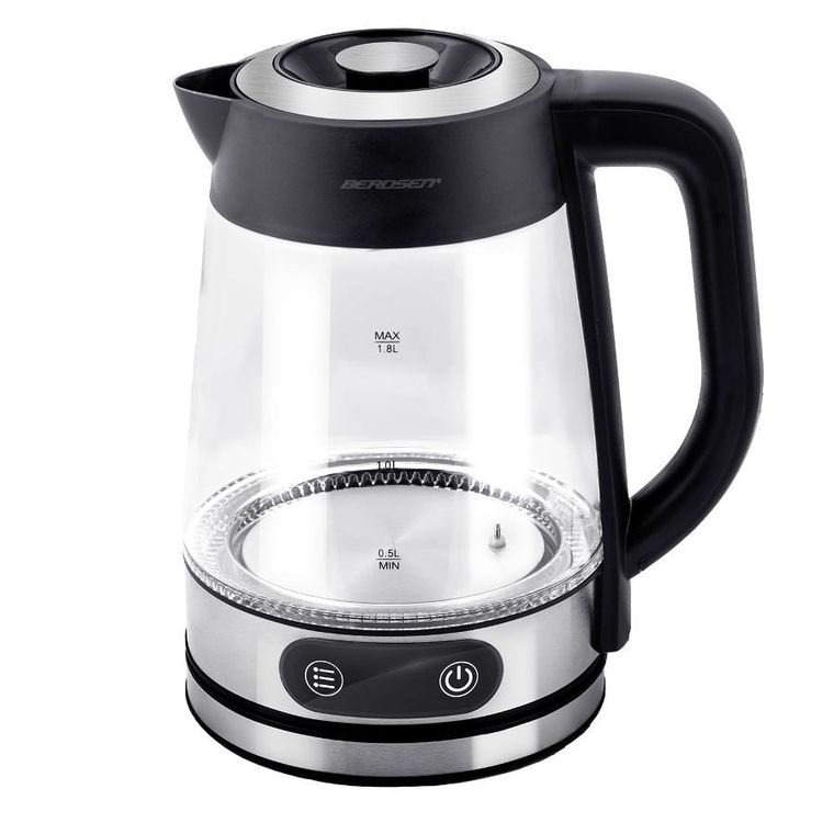 Berdsen, czajnik elektryczny, szklany z regulacją temperatury, 1,8l, 2200W, BD-715