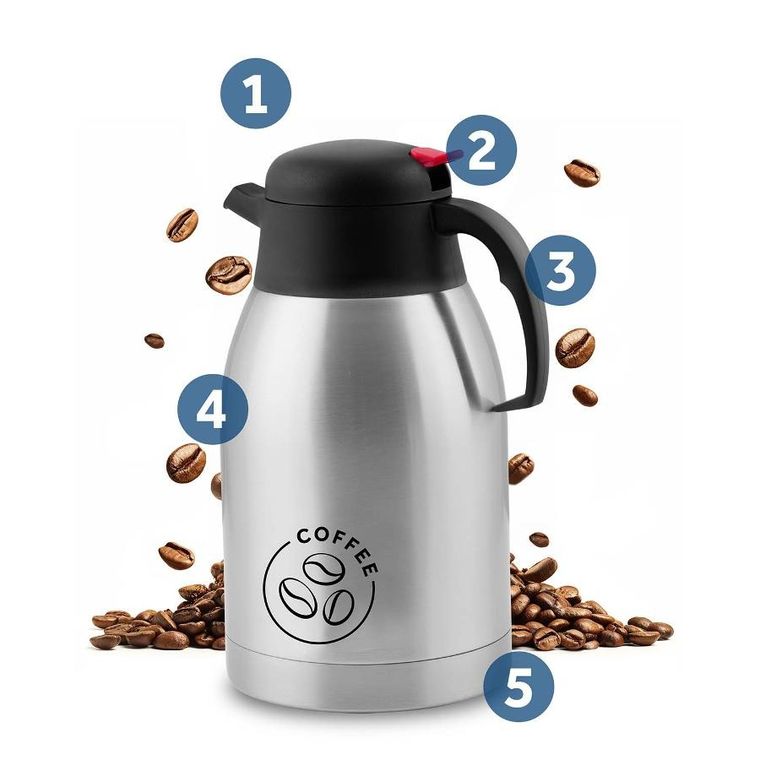 Berdsen, dzbanek próżniowy do kawy, 2l, BD-780