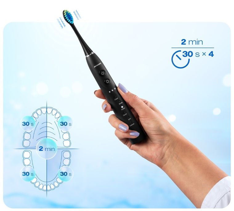 Berdsen, Galaxy, szczoteczka soniczna do zębów, czarna