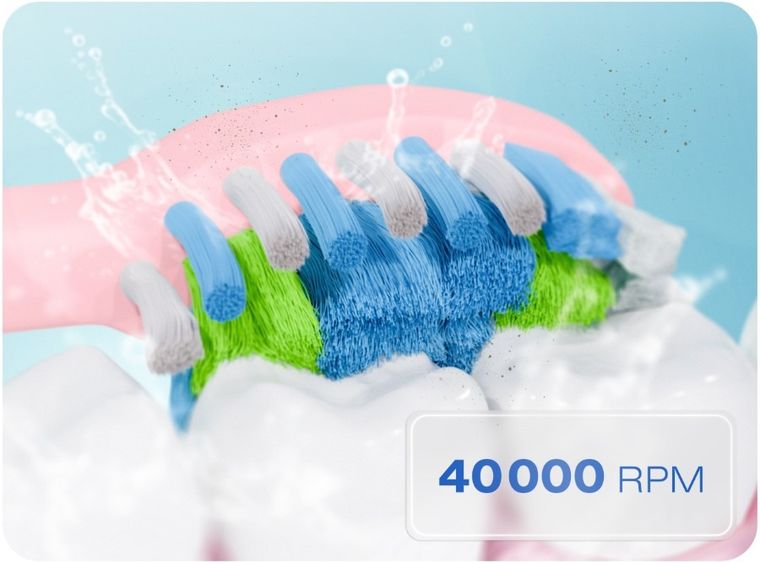 Berdsen, Galaxy, szczoteczka soniczna do zębów, różowa