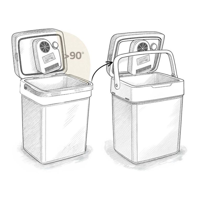 Berdsen, Icemax, lodówka turystyczna, tryb Eco, kremowa, 26l