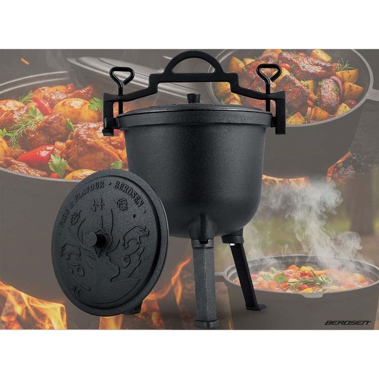 Berdsen, kociołek żeliwny, 8l