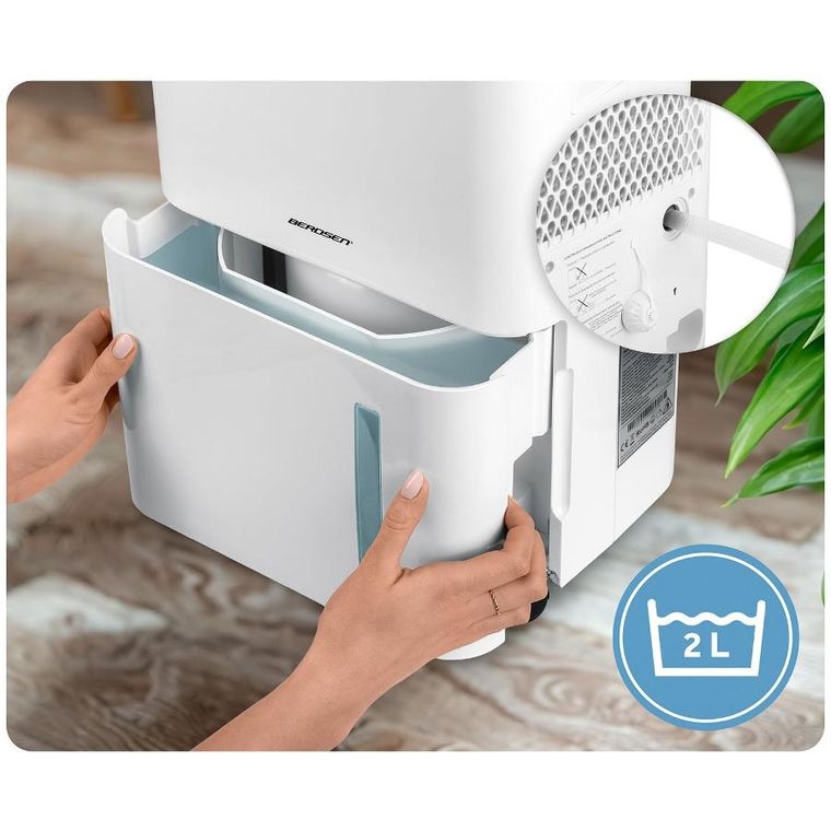 Berdsen, osuszacz powietrza kompresorowy, pochłaniacz wilgoci, biały, BD-534