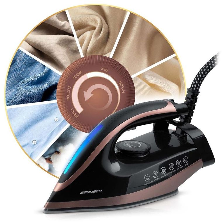 Berdsen, stacja parowa żelazko, generator pary, ceramiczna powłoka, 3000W, BD-334