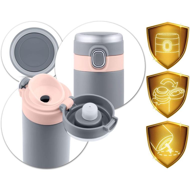 Berdsen, termos próżniowy, szary, 450 ml