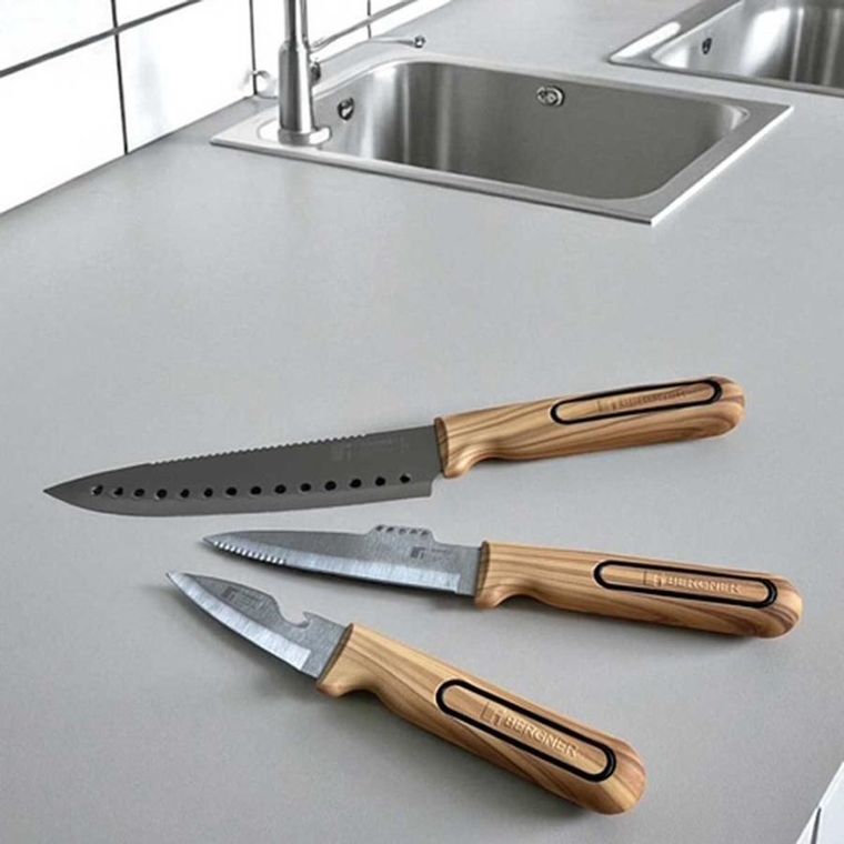 Bergner, Charcoal, zestaw noży kuchennych