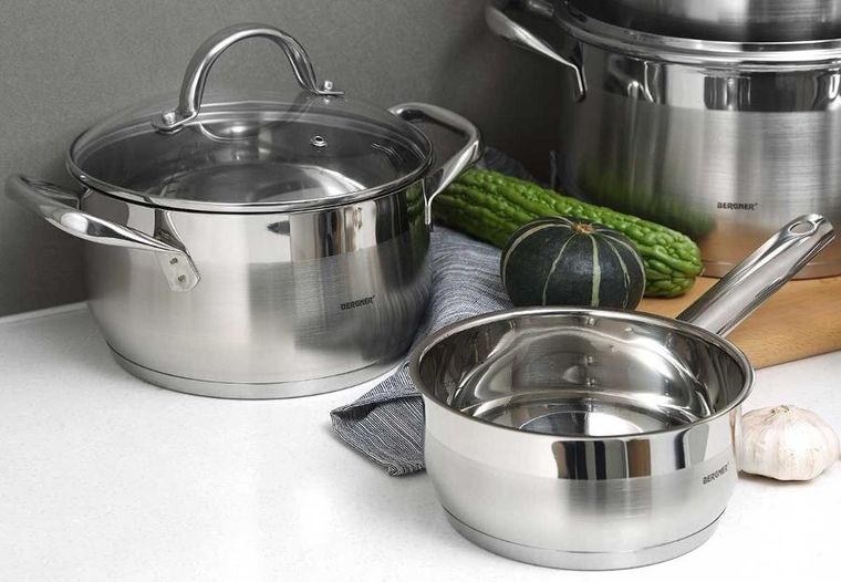 Bergner, Gourmet Line, garnek stalowy, 1,7l