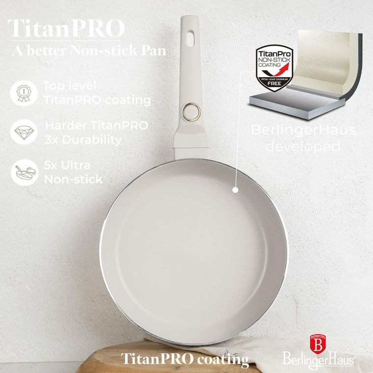 Berlinger Haus, Sahara, Flip, wok patelnia tytanowa, 26 cm