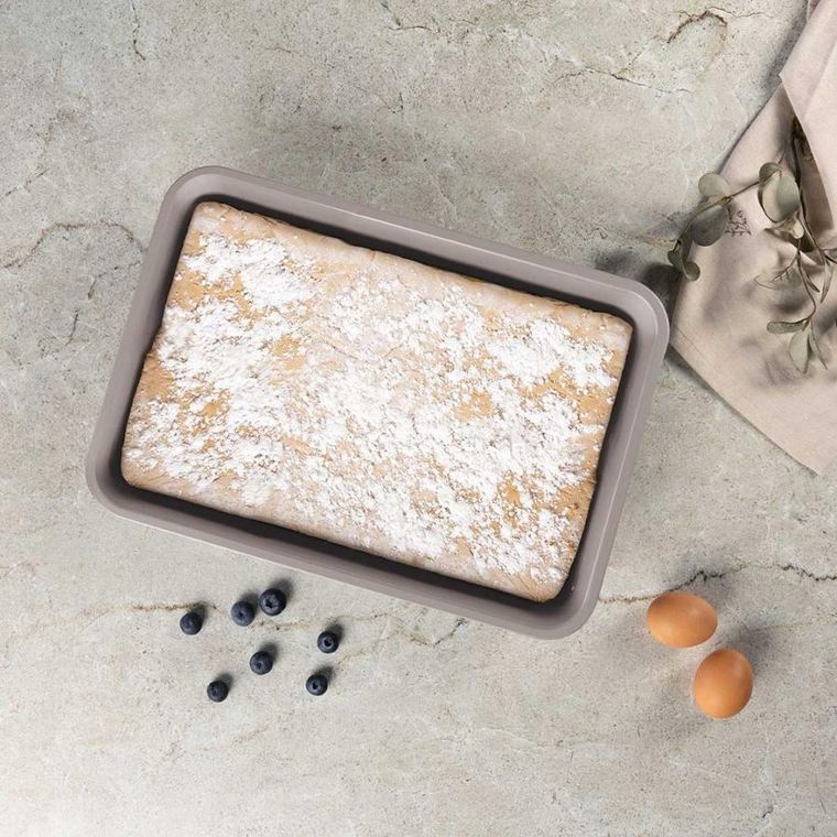 Berlinger Haus, Taupe, brytfanna, forma, tytanowa, 40-28 cm