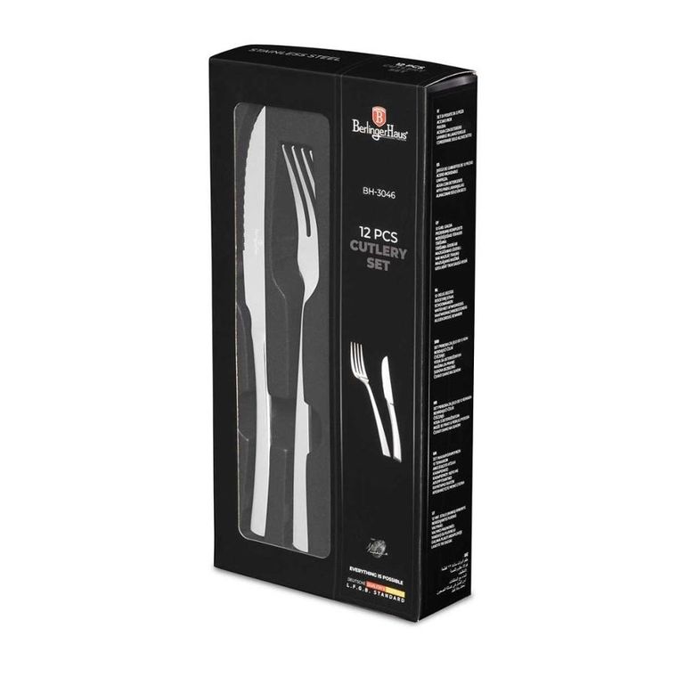 Berlinger Haus, zestaw sztućców do steków, 12 szt., BH-3046