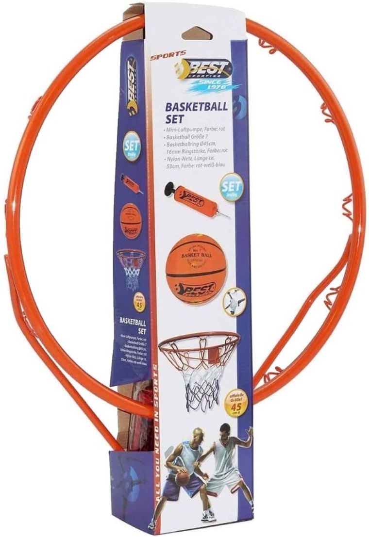 Best Sporting, zestaw do koszykówki, obręcz 45 cm