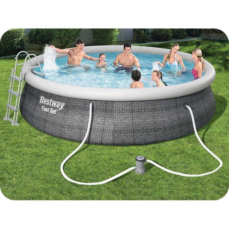 Bestway, basen ogrodowy, rozporowy, zestaw 11w1, 457-107 cm