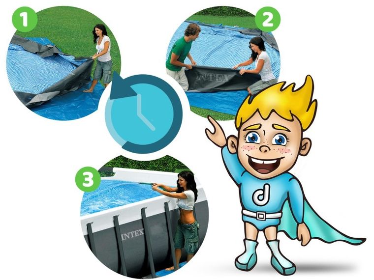 Bestway, basen stelażowy z pompą filtrującą i akcesoriami, okrągły, 122-457cm, zestaw 18w1